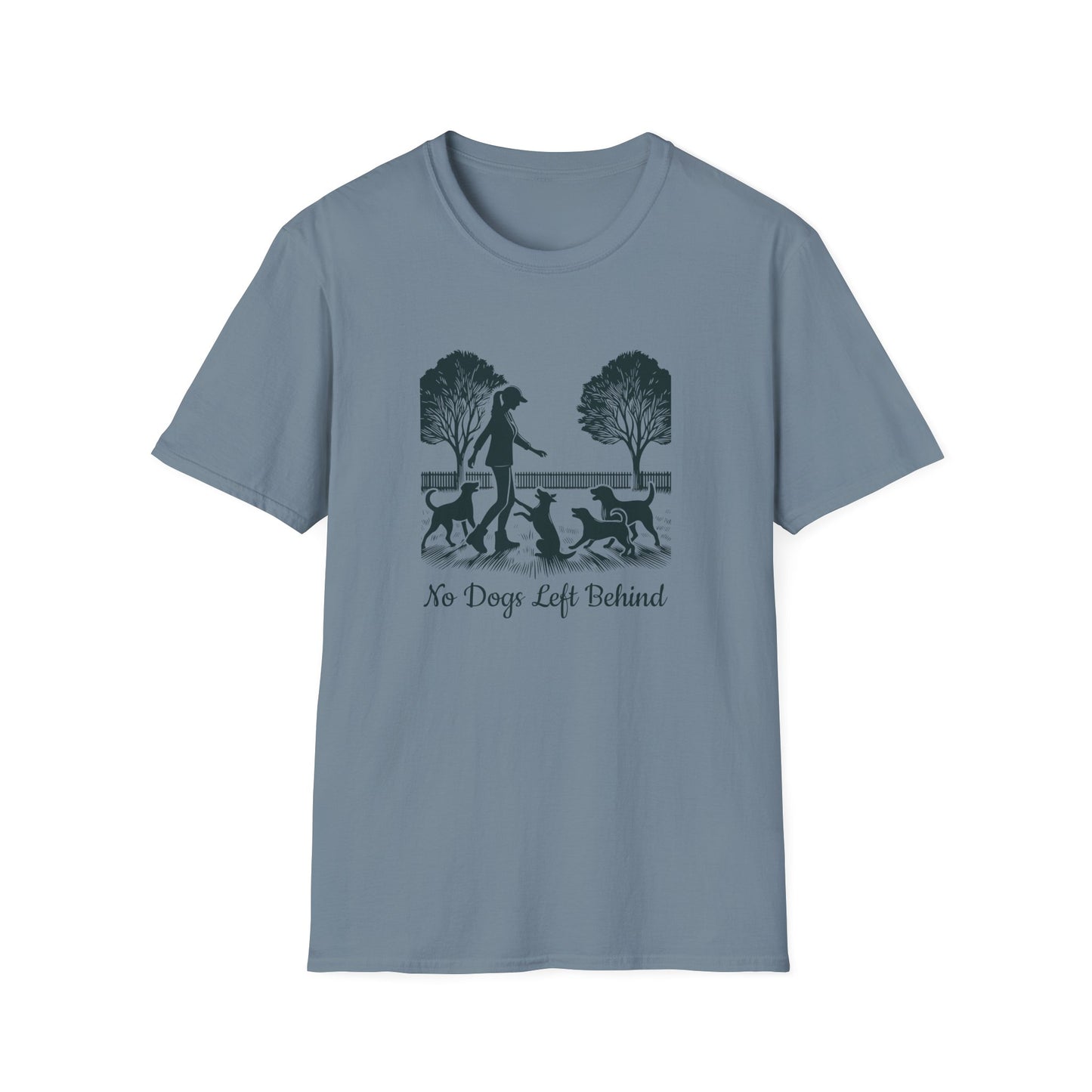 3 No Dogs Left Behind - Unisex Softstyle T-Shirt