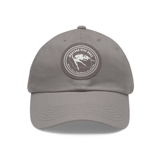 MONTANA DISC DOGS Hat with Leather Patch (Round)