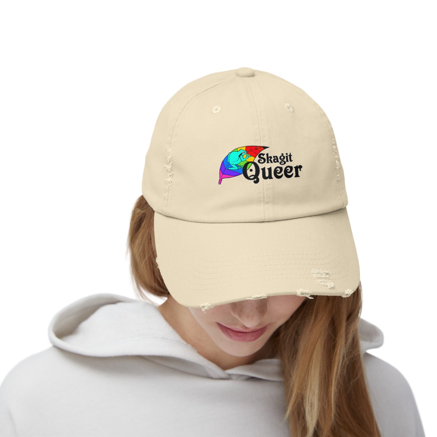 SKAGIT QUEER  Unisex Distressed Cap