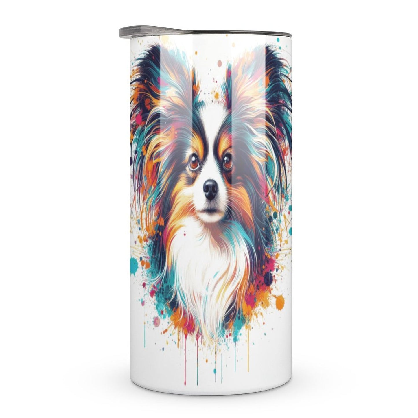 PAPILLON PAINT SPLATTER  Insulated Drinking Cups with Lids