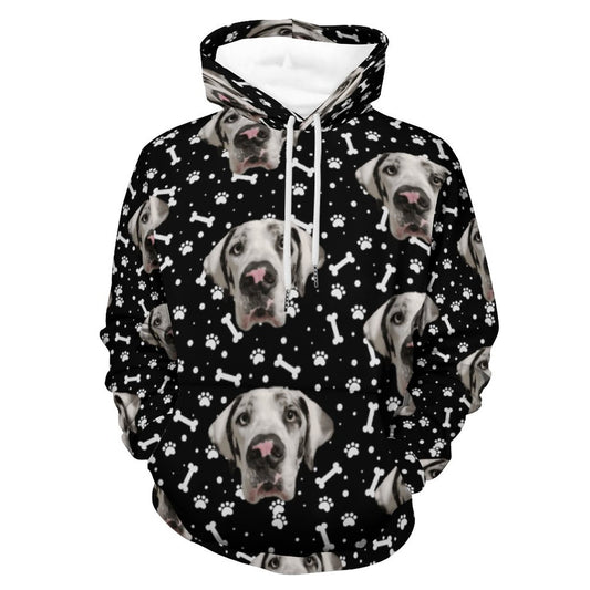 FACE w PAWS-n-BONES  Hoodie