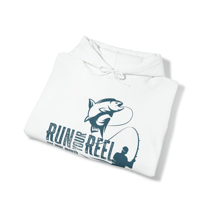 RUN YOUR REEL - 5 Unisex Heavy Blend™ Hooded Sweatshirt