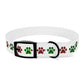 HOLIDAY PLAID  PAWS  Dog Collar