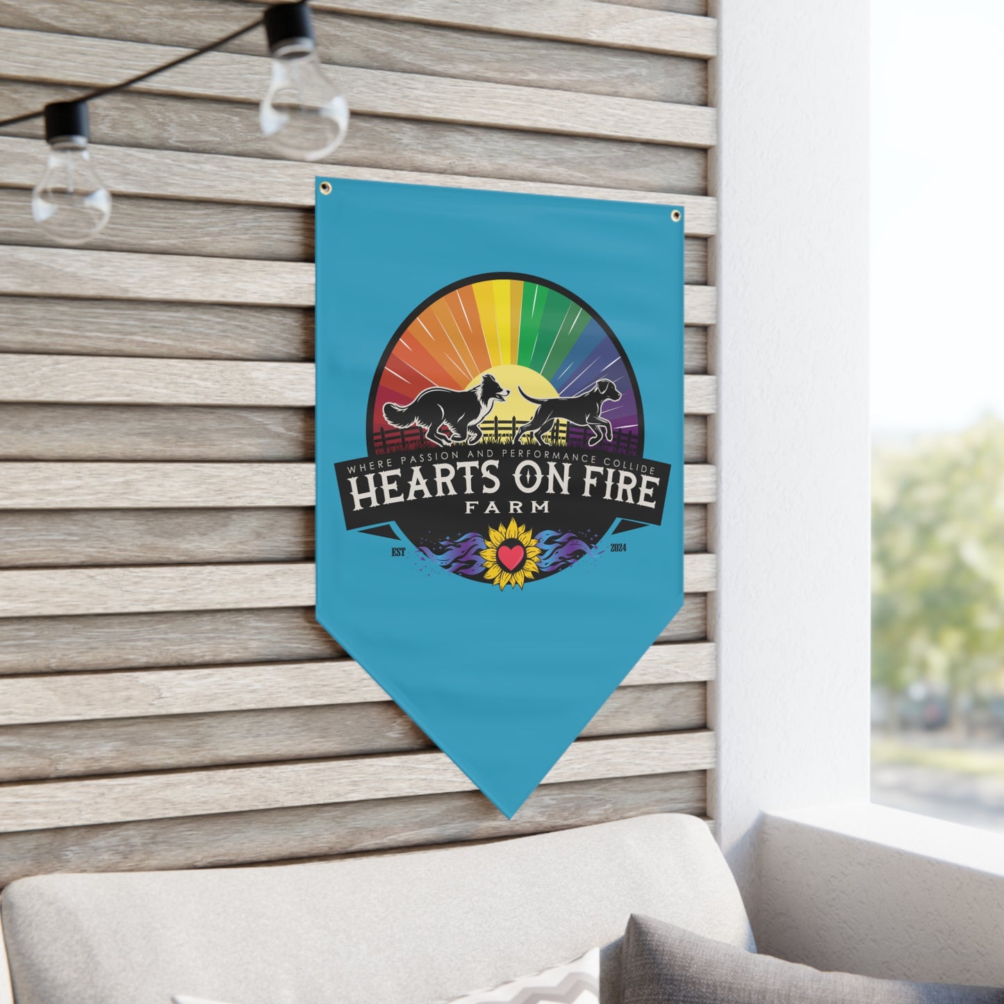 HEARTS ON FIRE Pennant Banner
