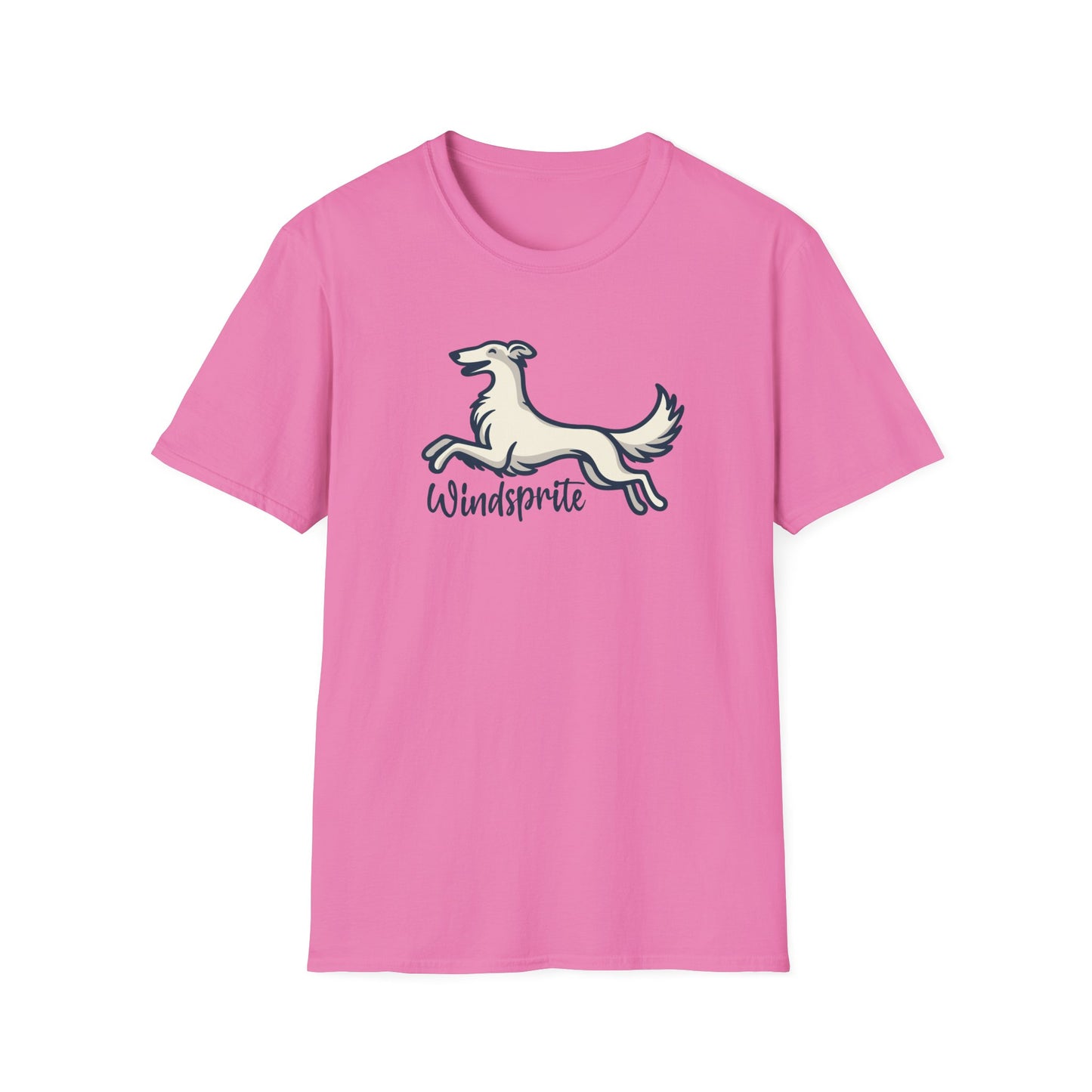 *Joy WINDSPRITE - Silken Windhound Waving Unisex Softstyle T-Shirt