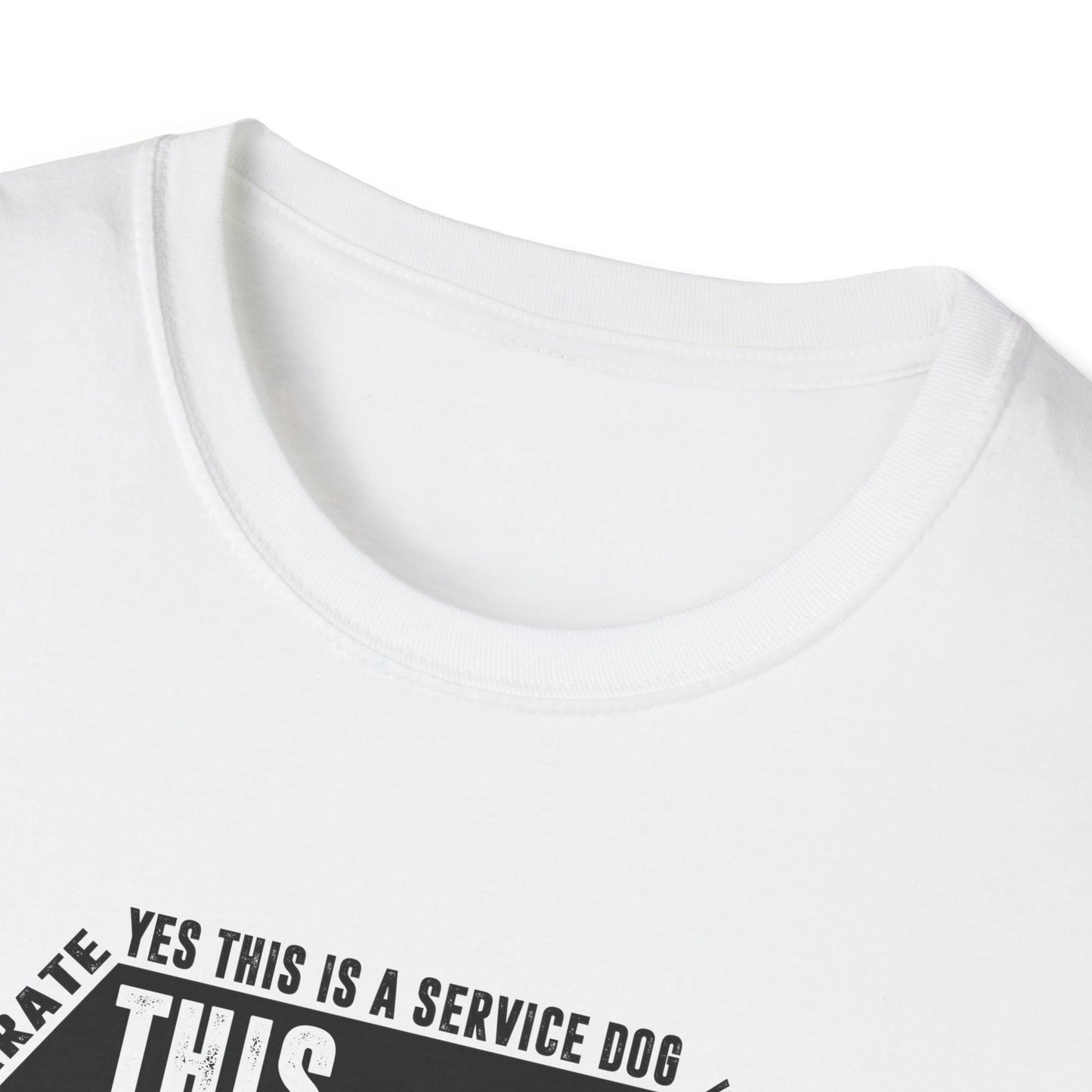 THIS DOG IS ALLOWED - SERVICE DOG _ Unisex Softstyle T-Shirt