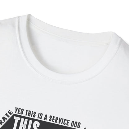 THIS DOG IS ALLOWED - SERVICE DOG _ Unisex Softstyle T-Shirt