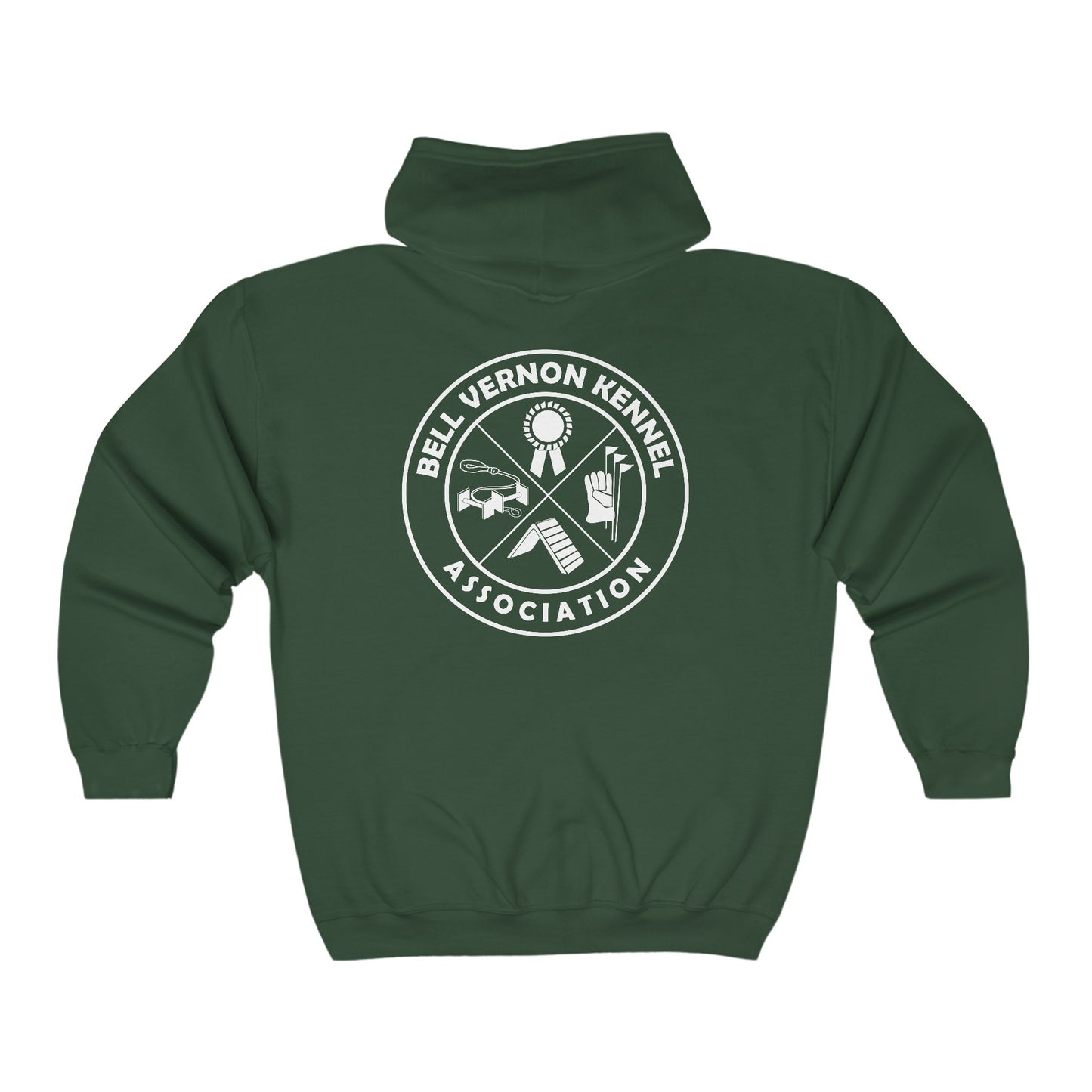BELL VERNON KENNEL ASSOCIATION Unisex Heavy Blend™ Full Zip Hooded Sweatshirt
