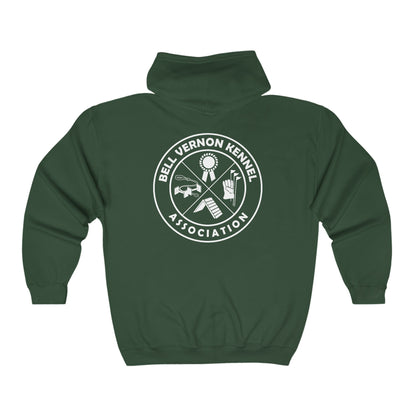 BELL VERNON KENNEL ASSOCIATION Unisex Heavy Blend™ Full Zip Hooded Sweatshirt