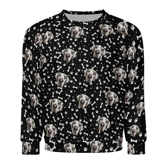 FACE w PAWS-n-BONES Crewneck Sweatshirt