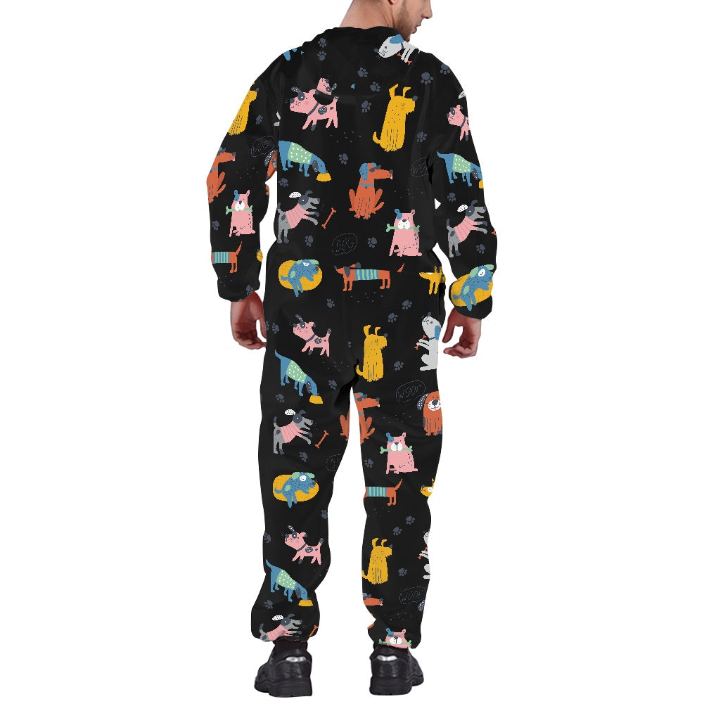 Women's hooded long sleeve jumpsuit