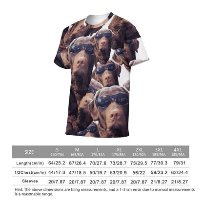 FOXY LADY _ LAB _ COLLAGE FACE DESIGN -Women Short Sleeve Shirt