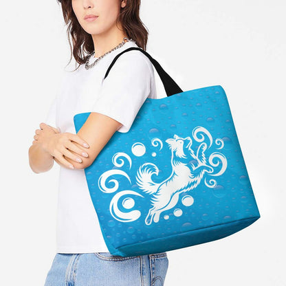 Large One Shoulder Shopping Bag (All-Over Printing)