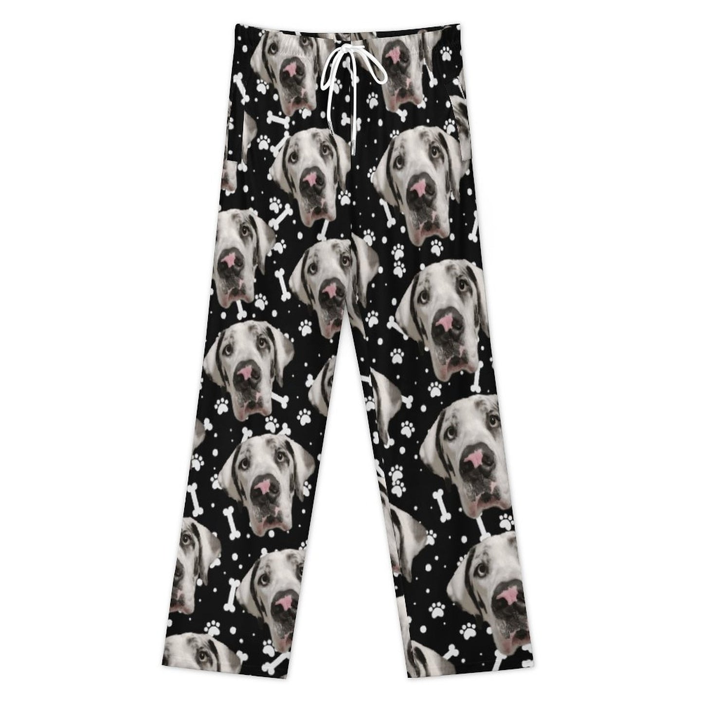 FACE w PAWS-n-BONES  Wide Leg Pajamas Pants