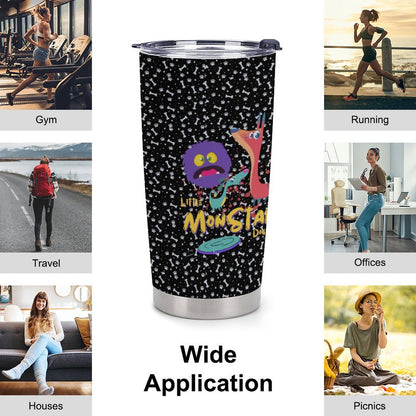 LITTLE MONSTERS Car Travel Coffee Mug with Lid (All-Over Printing)