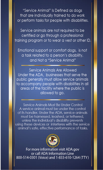 ADA INFO CARDS