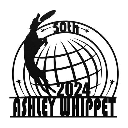 ASHLEY WHIPPET METAL ART - sample award