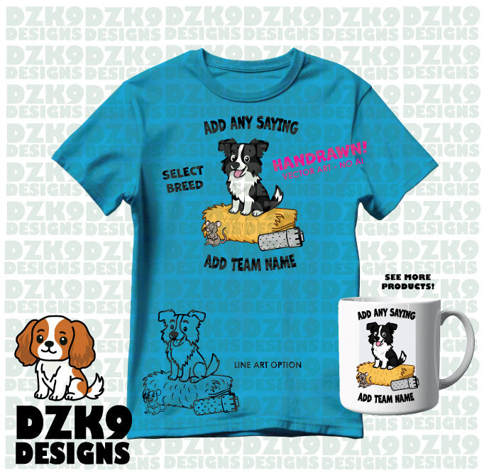 BARN HUNT CUTE TEE & HOODIE