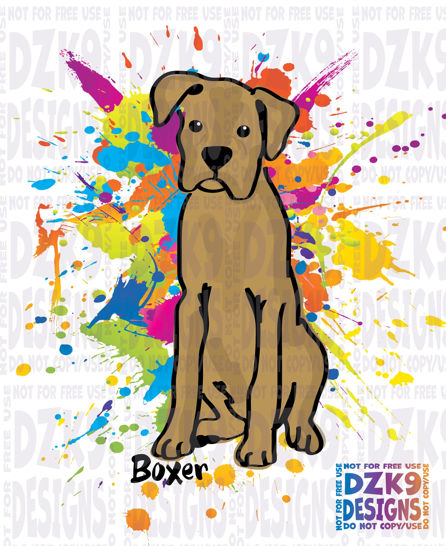 COLOR SPLASH  BREEDS COLLECTION - HandDrawn