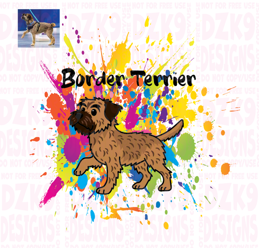 BORDER TERRIER COLOR SPLASH