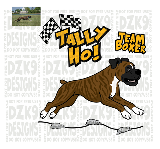 TALLY HO! -  Boxer CARTOON