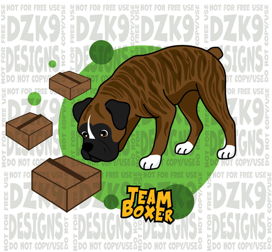 NOSEWORK SCENT -  Boxer CARTOON