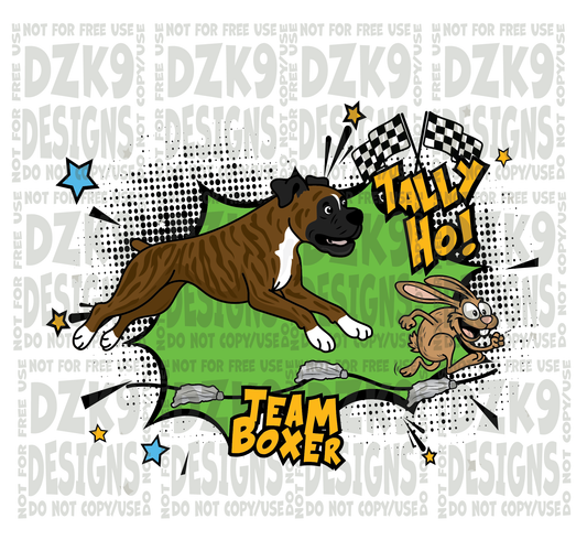 TALLY HO! COMIC-  Boxer CARTOON
