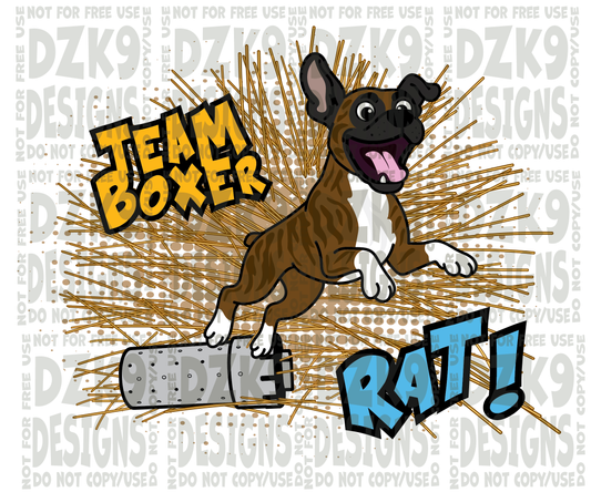 RAT!-  Boxer CARTOON