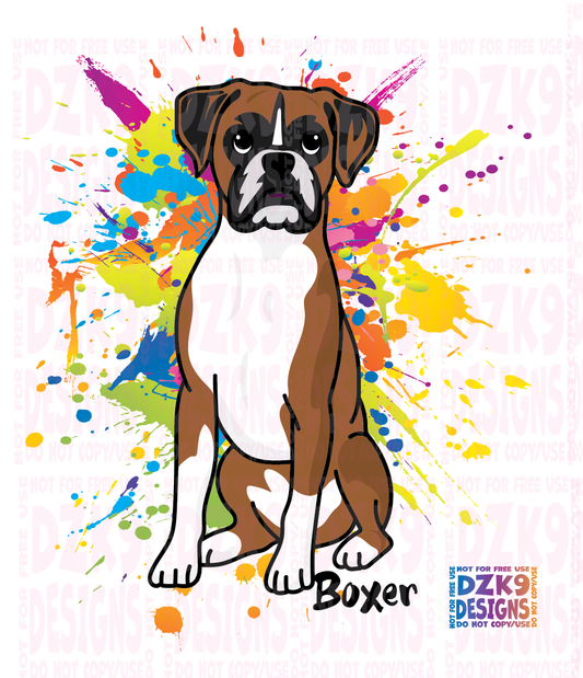 Boxer COLOR SPLASH SITTING