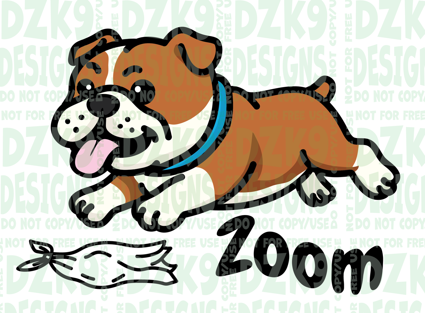 Cute BULLDOG - Zoom FAST CAT - SHIRTS & MORE!