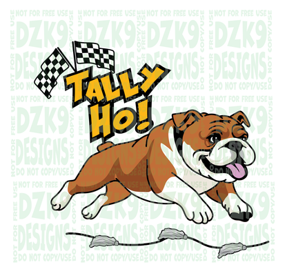 Cute BULLDOG - TALLY HO COMIC - SHIRTS & MORE!