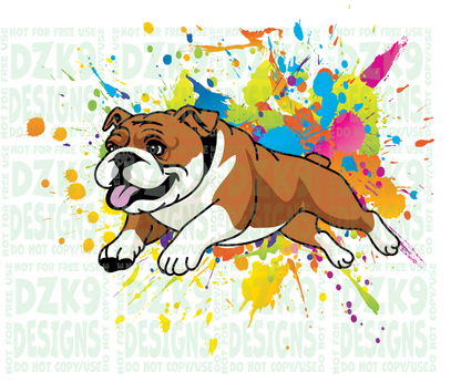 BULLDOG - COLOR SPLASH - SHIRTS & MORE!