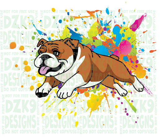 BULLDOG - COLOR SPLASH - SHIRTS & MORE!