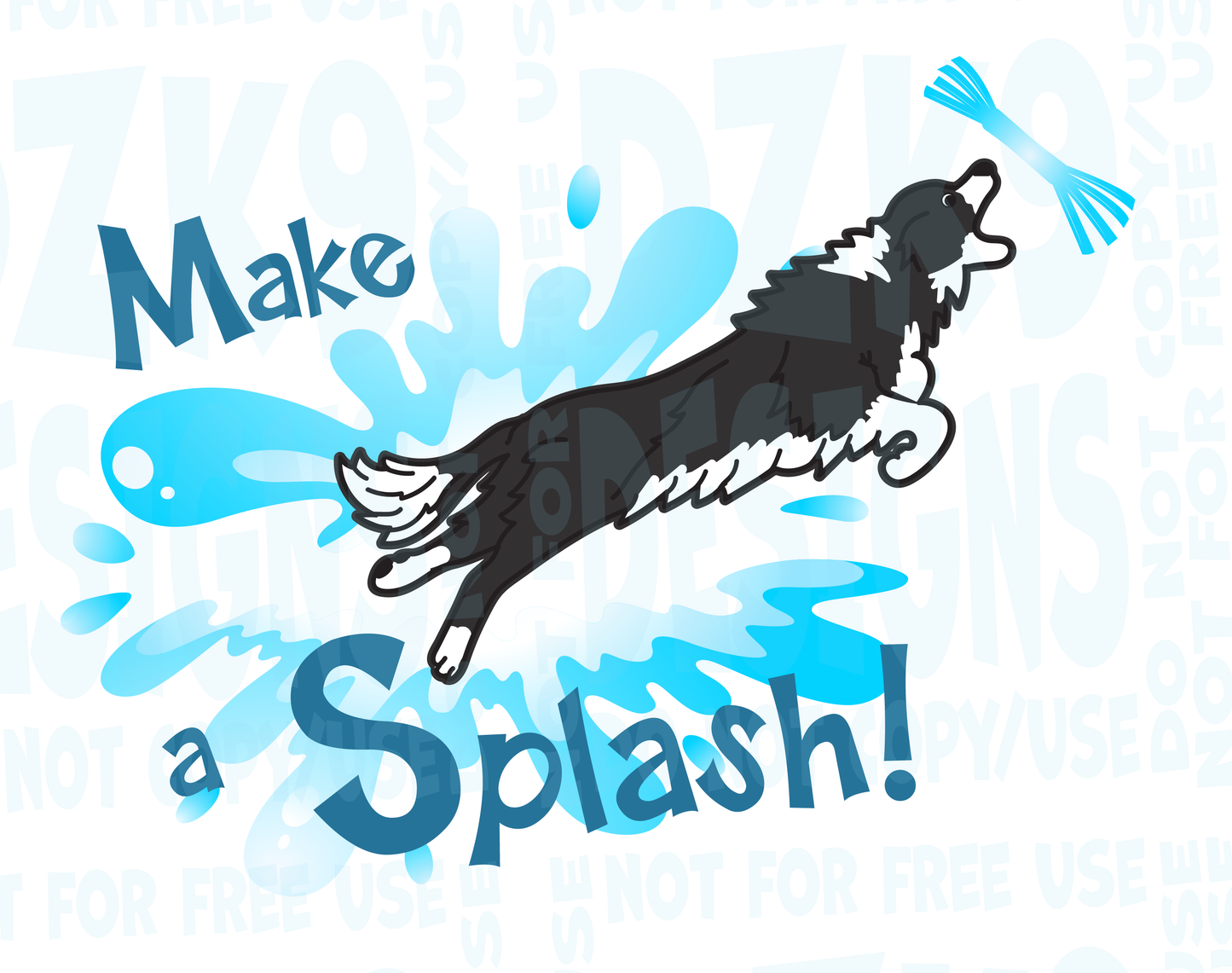 BORDER COLLIE DOCK DIVING