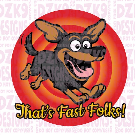 THATS FAST! (CATTLE DOG CARTOON)