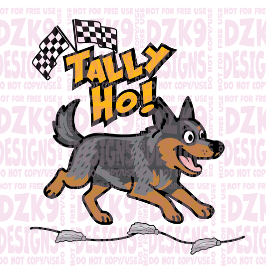 TALLY HO! (CATTLE DOG CARTOON)