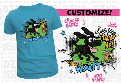 FAST CAT / LURE COMIC STYLE CARTOON FUN SHIRT