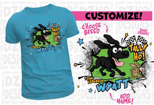 FAST CAT / LURE COMIC STYLE CARTOON FUN SHIRT