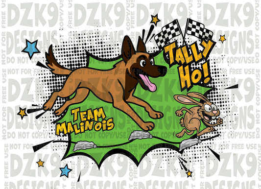 TALLY HO COMIC -  Malinois CARTOON