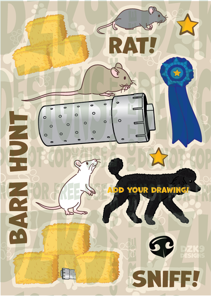 DOG SPORTS STICKER SETS