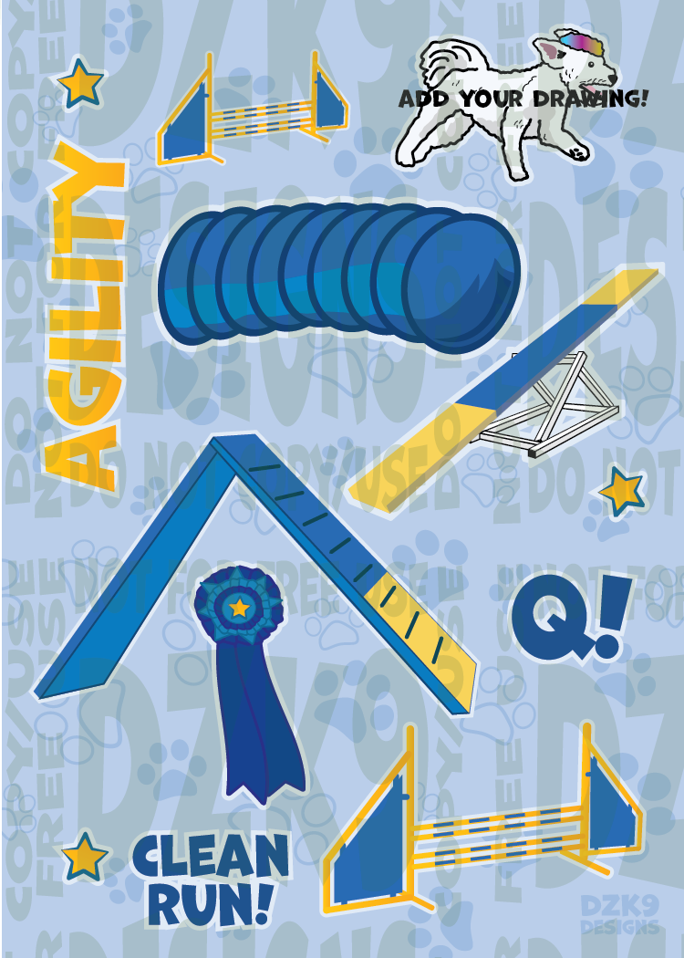 DOG SPORTS STICKER SETS