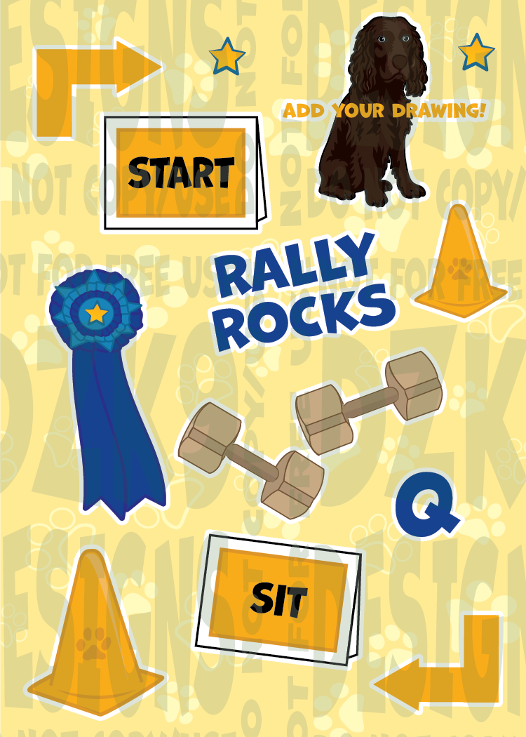 DOG SPORTS STICKER SETS