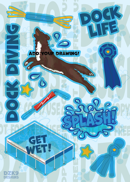 DOG SPORTS STICKER SETS