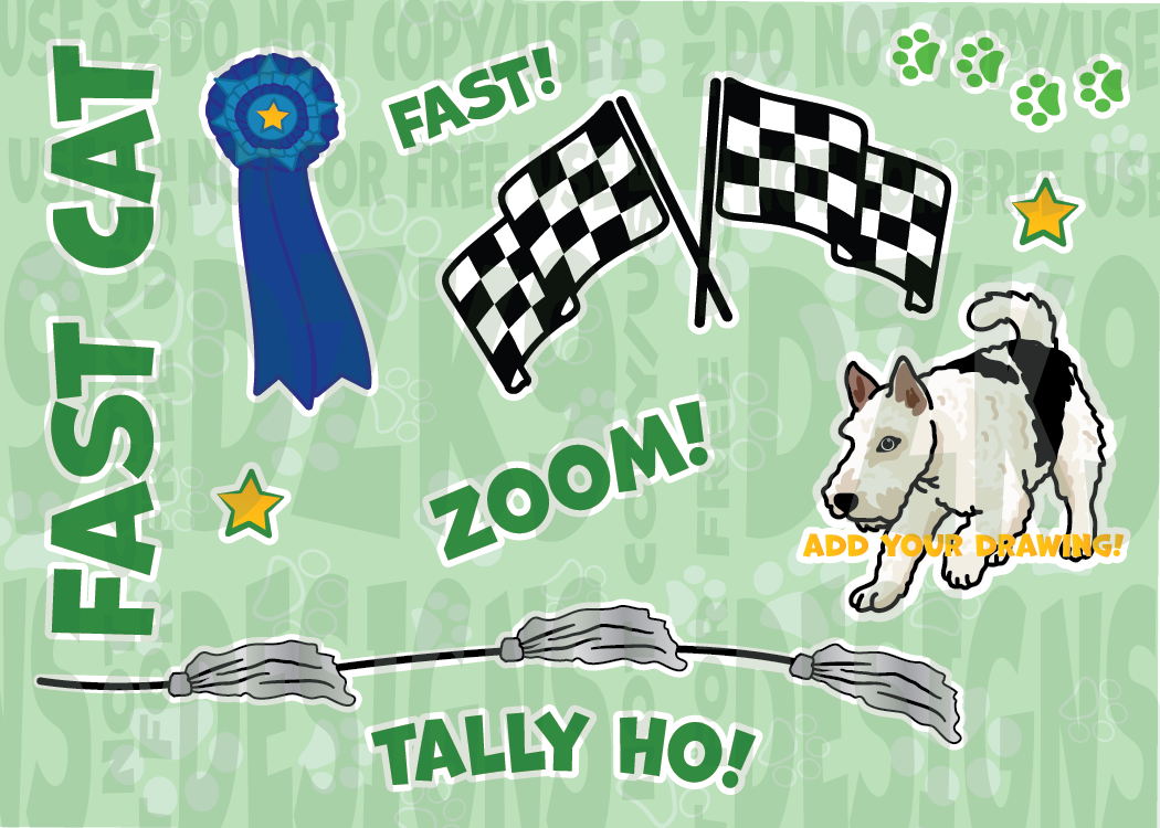 DOG SPORTS STICKER SETS