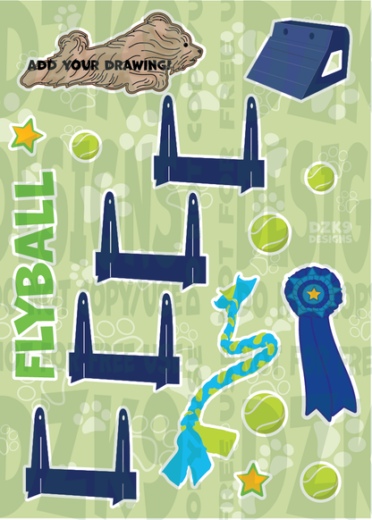 DOG SPORTS STICKER SETS