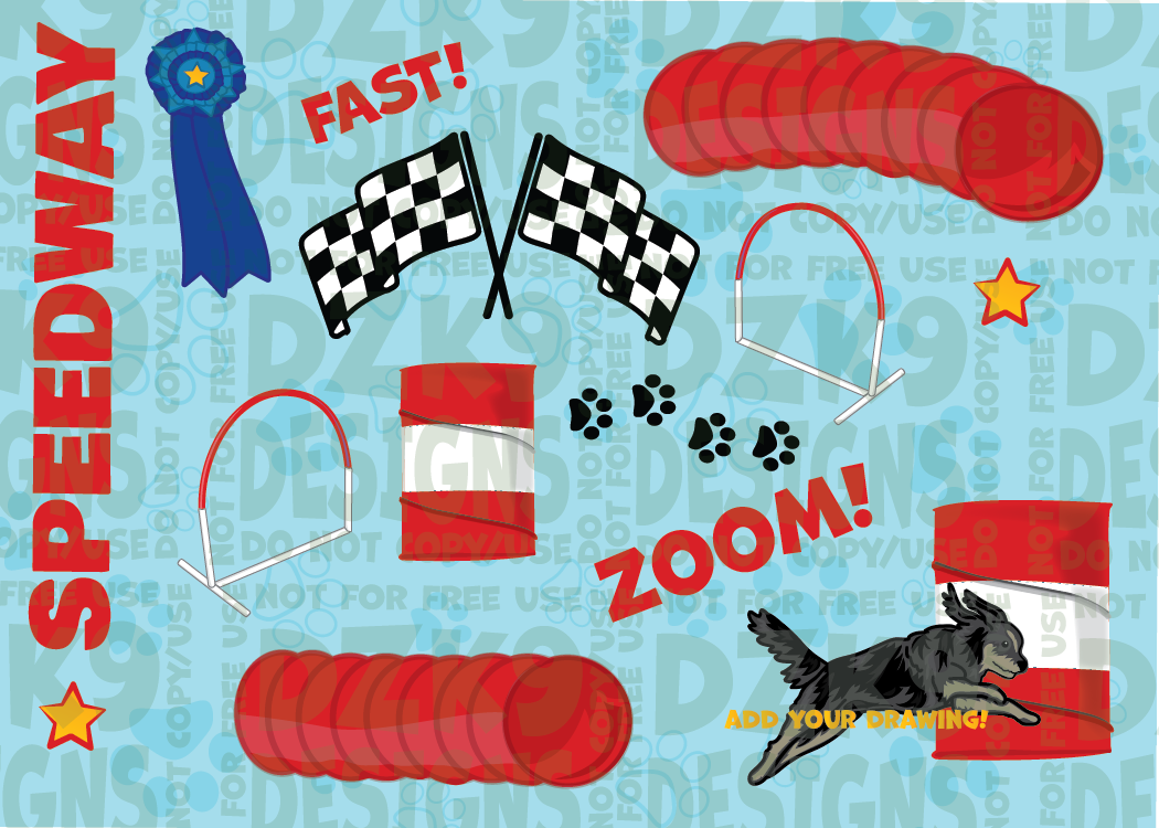 DOG SPORTS STICKER SETS