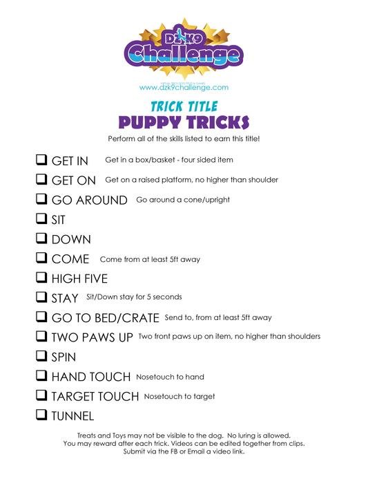 DZK9 CHALLENGE - TRICKS TITLES