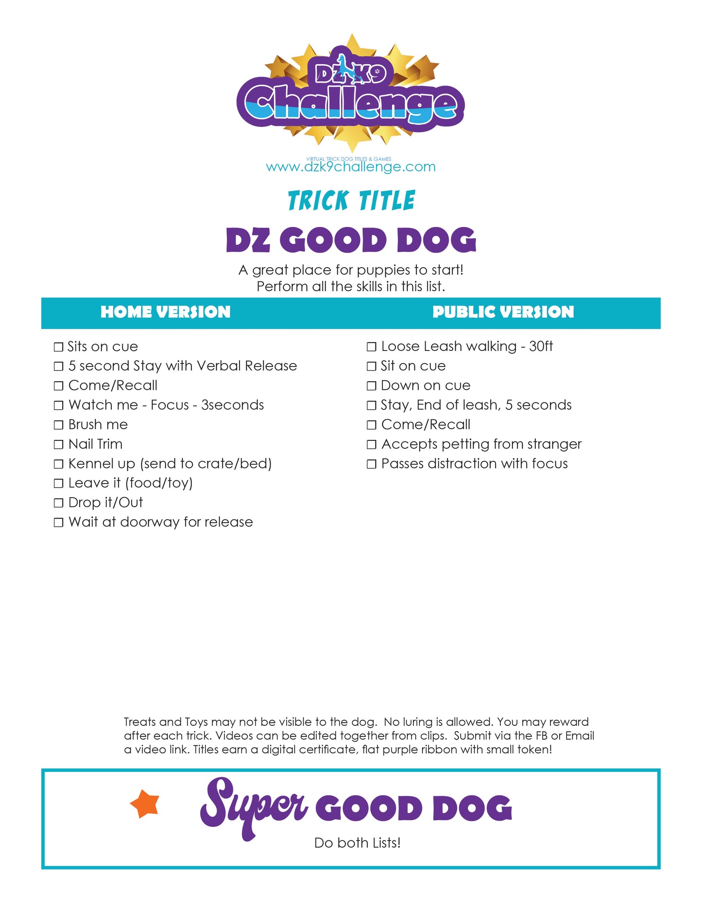 DZK9 CHALLENGE - TRICKS TITLES