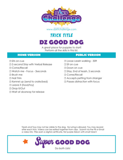 DZK9 CHALLENGE - TRICKS TITLES