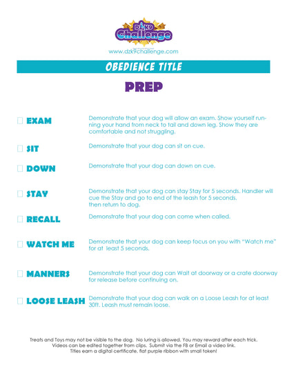 DZK9 CHALLENGE - OBEDIENCE